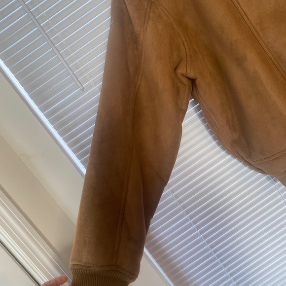 Vintage Sean John Suede Brown Men's Bomber Fur Lined Coat/Jacket Size XXL - Picture 6 of 12